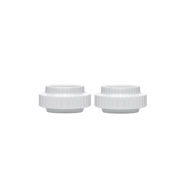 Lyngby Telysholder Ø 6,5 cm 2-stk., hvit Lyngby Porcelæn