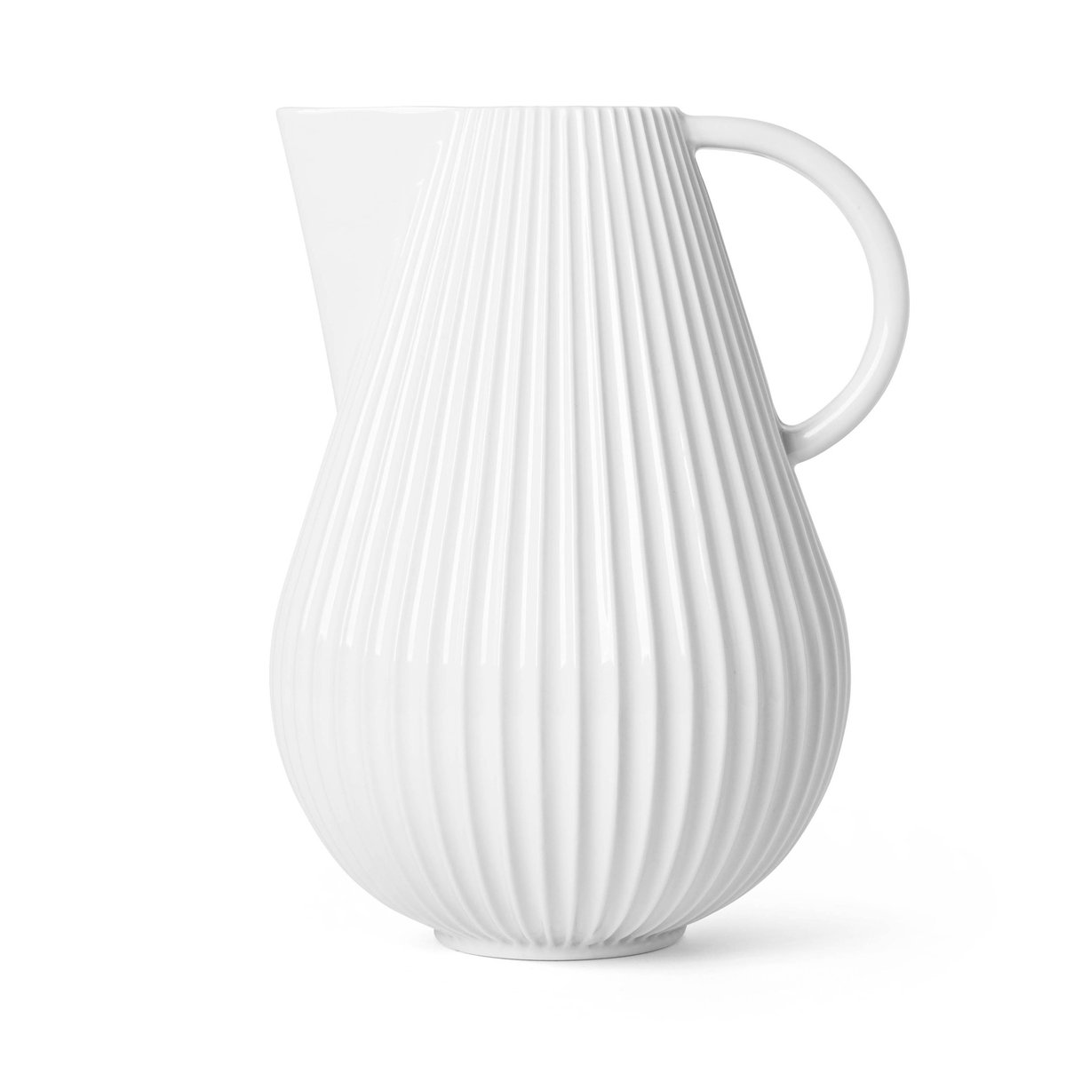Lyngby Porcelæn Lyngby Tura kanne 4,15 L Hvit | Skandinavisk Design | Vannkarafler & Vannmugger | Hvit