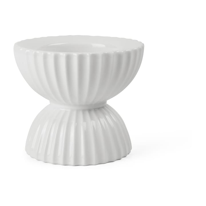 Lyngby Tura kubbelysestake Ø 11,5 cm - Hvit - Lyngby Porcelæn