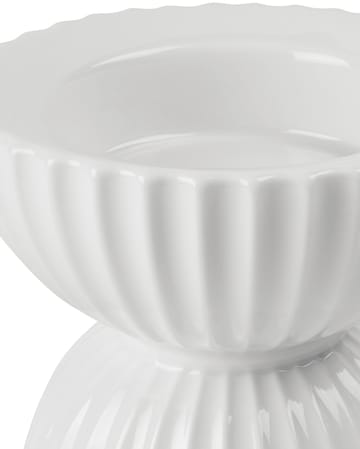 Lyngby Tura kubbelysestake Ø 11,5 cm - Hvit - Lyngby Porcelæn