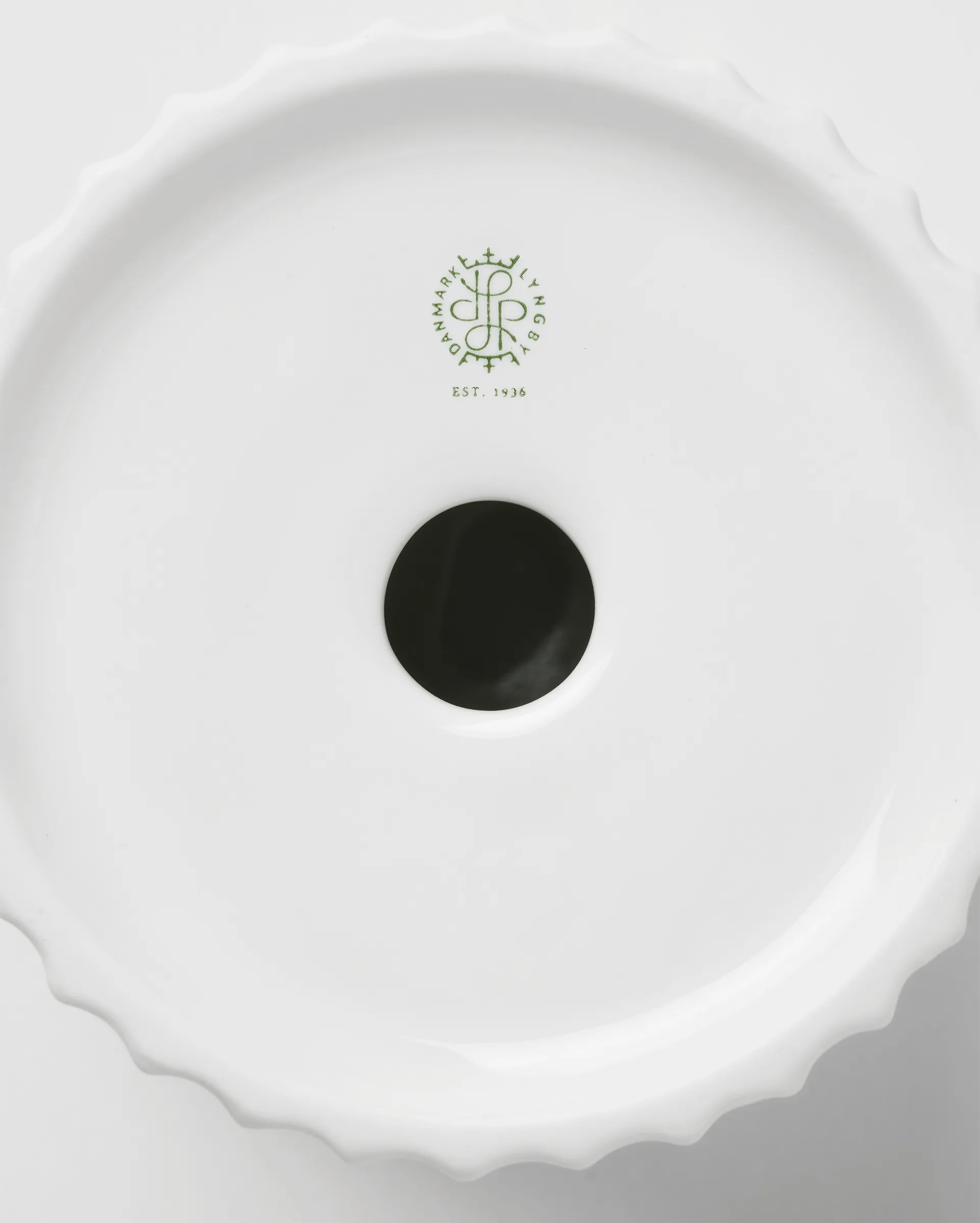 Lyngby Tura kubbelysestake Ø 11,5 cm, Hvit Lyngby Porcelæn