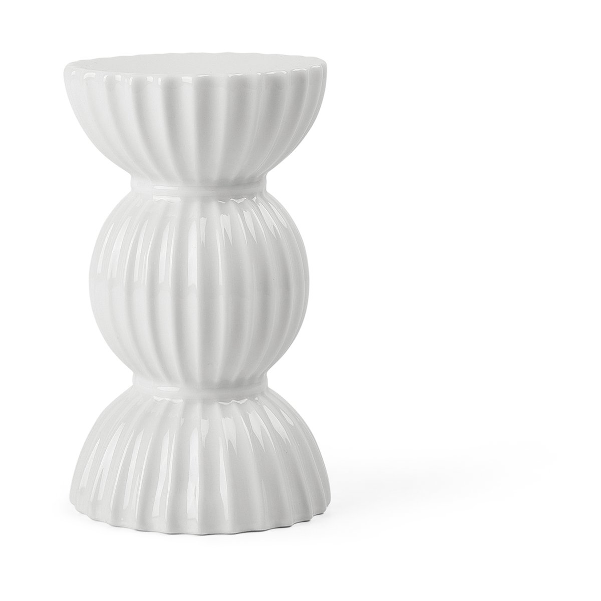 Lyngby Tura lysestake 14 cm Hvit
