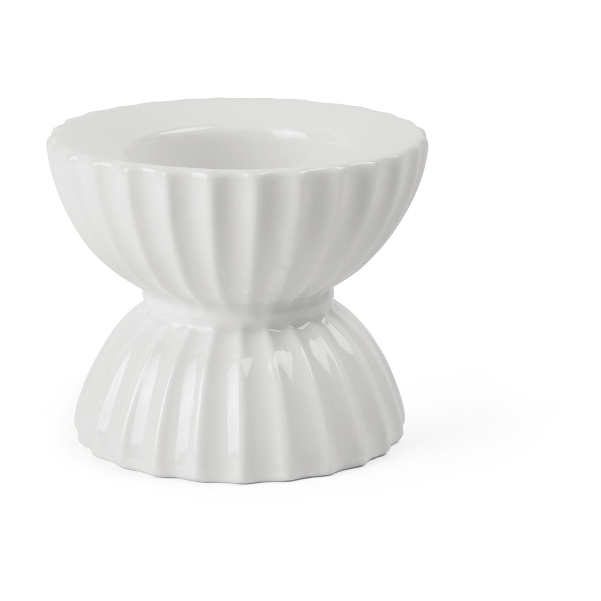 Tura lysestake for telys Ø8 cm, hvit