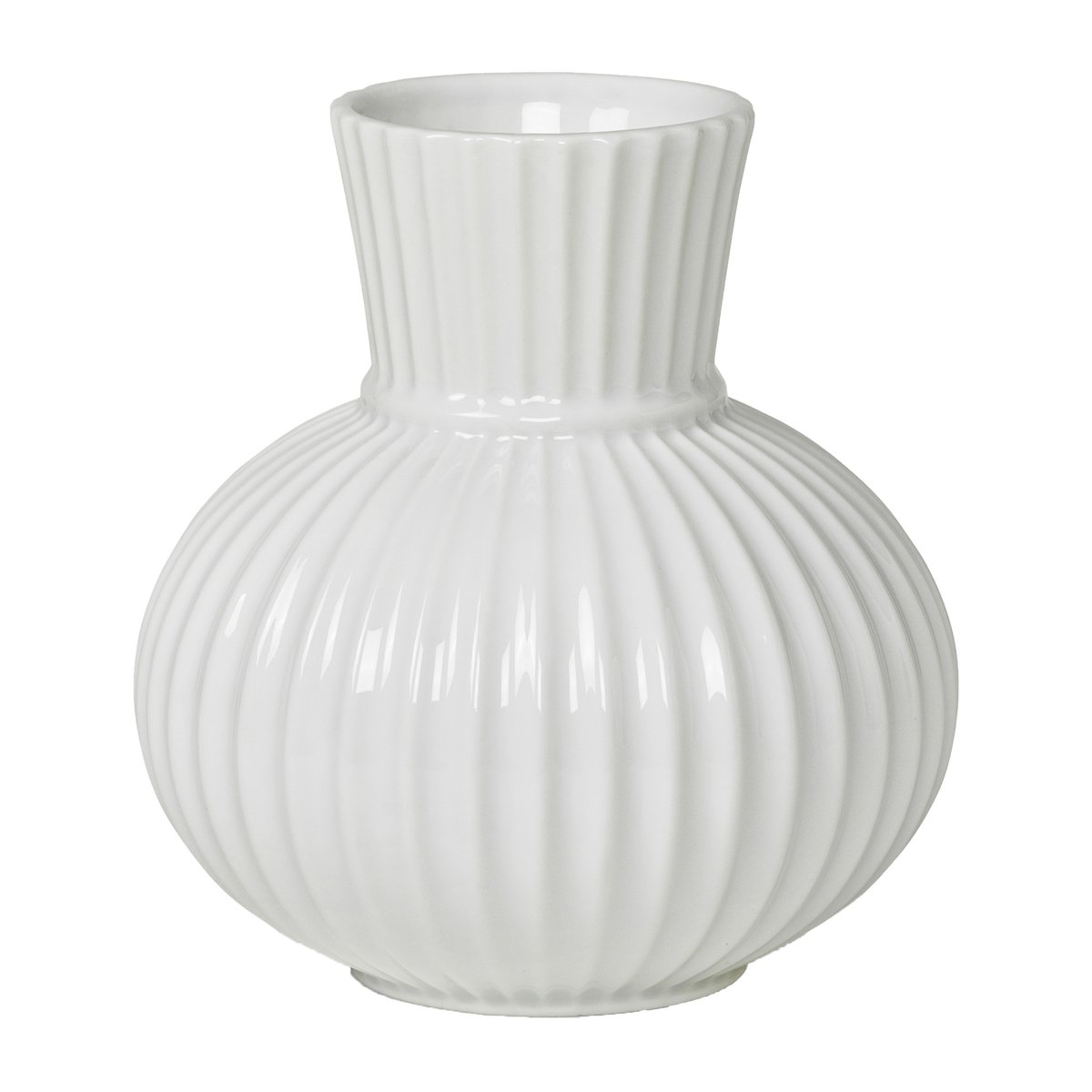 Lyngby Tura vase hvit 14,5 cm