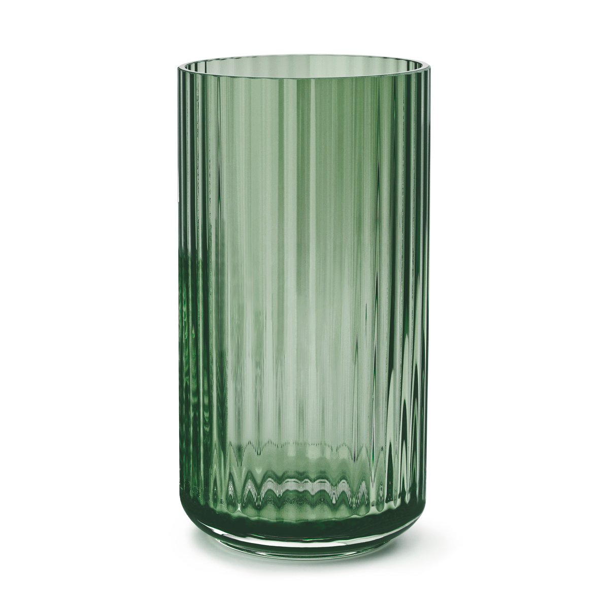 Lyngby vase glass Grønn 19 cm