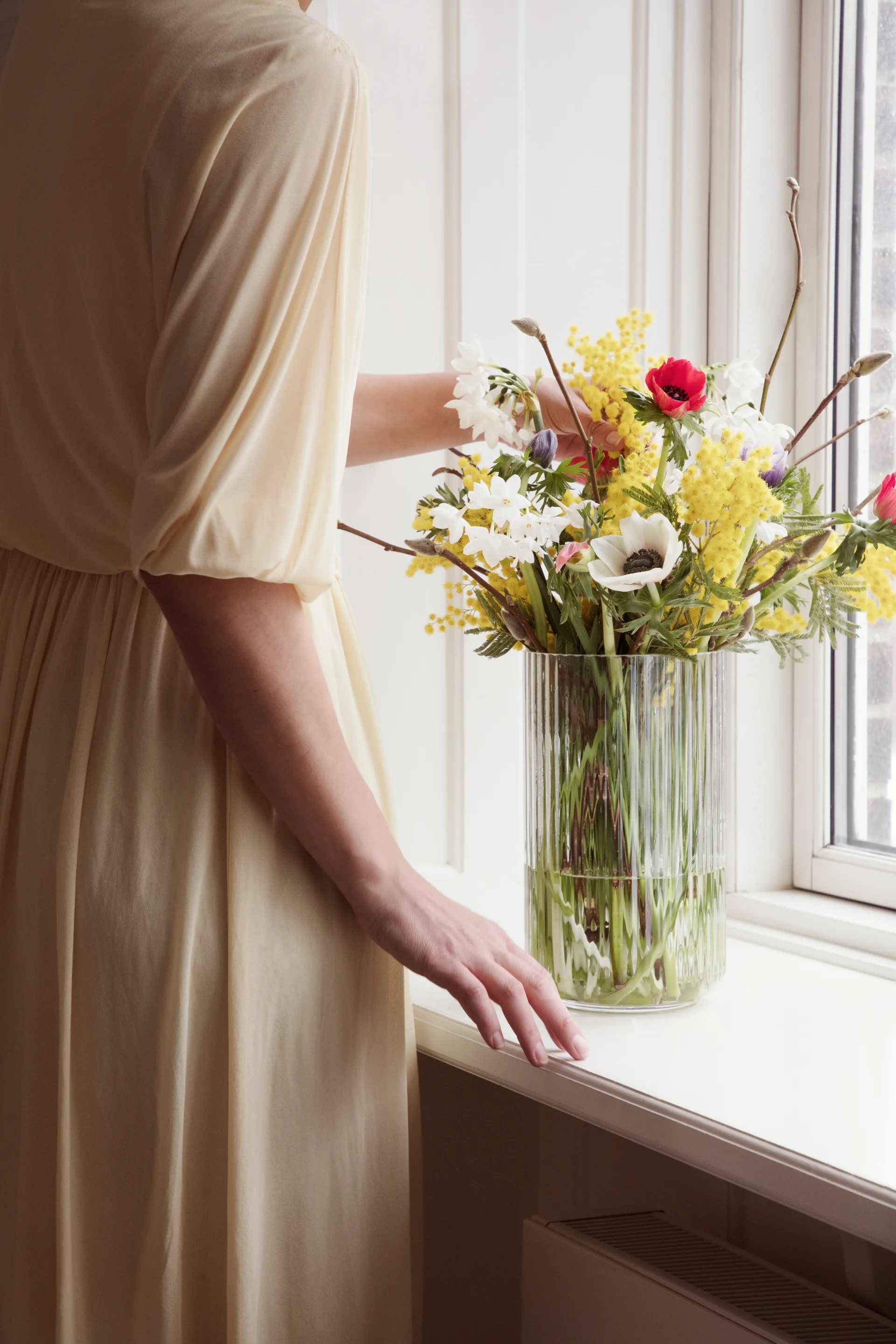 Lyngby vase glass klar, 25 cm Lyngby Porcelæn