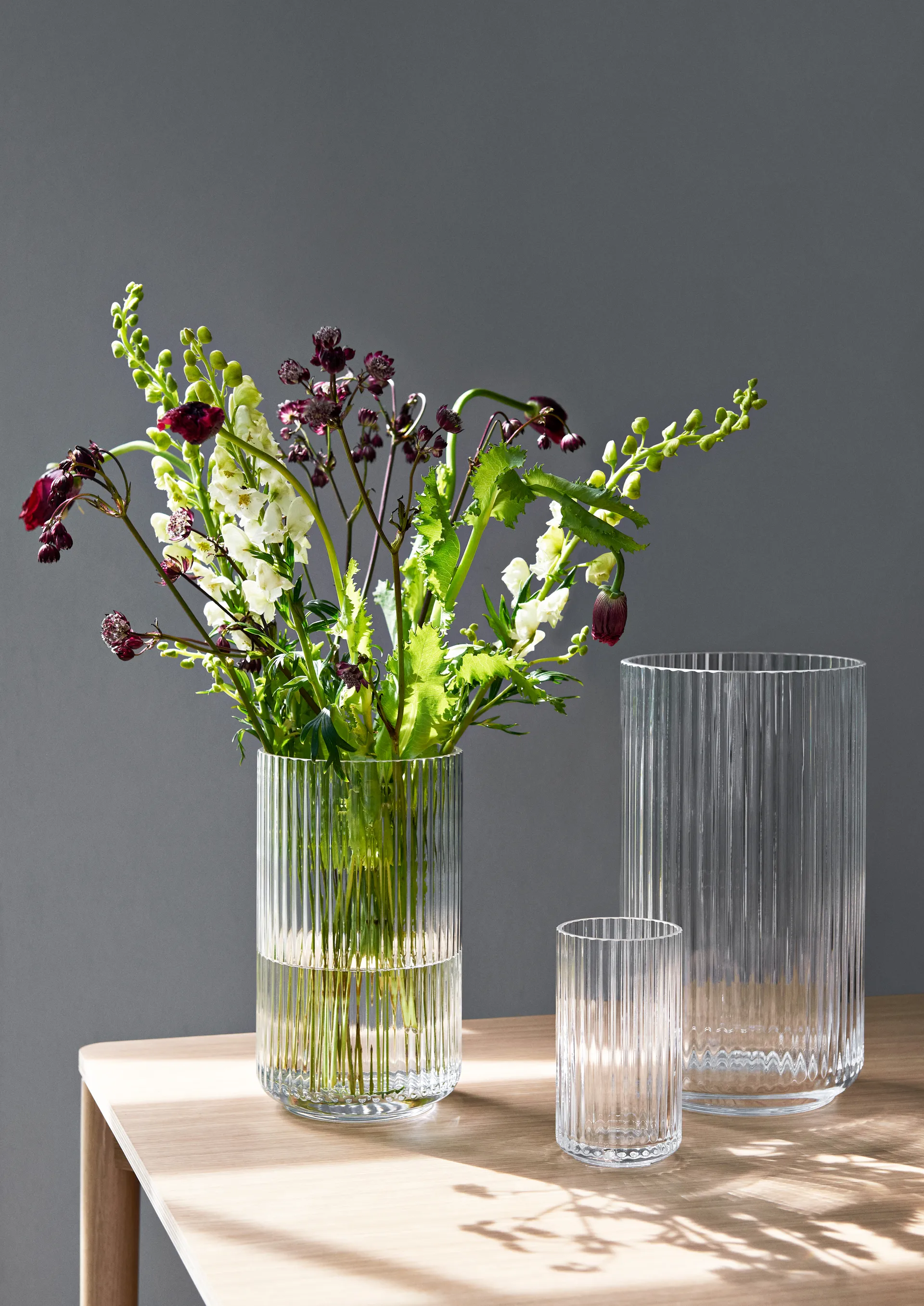 Lyngby vase glass klar, 25 cm Lyngby Porcelæn