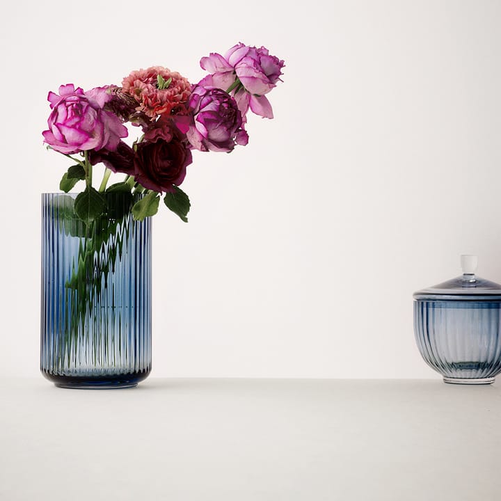 Lyngby vase glass midnattsblå - 38 cm - Lyngby Porcelæn