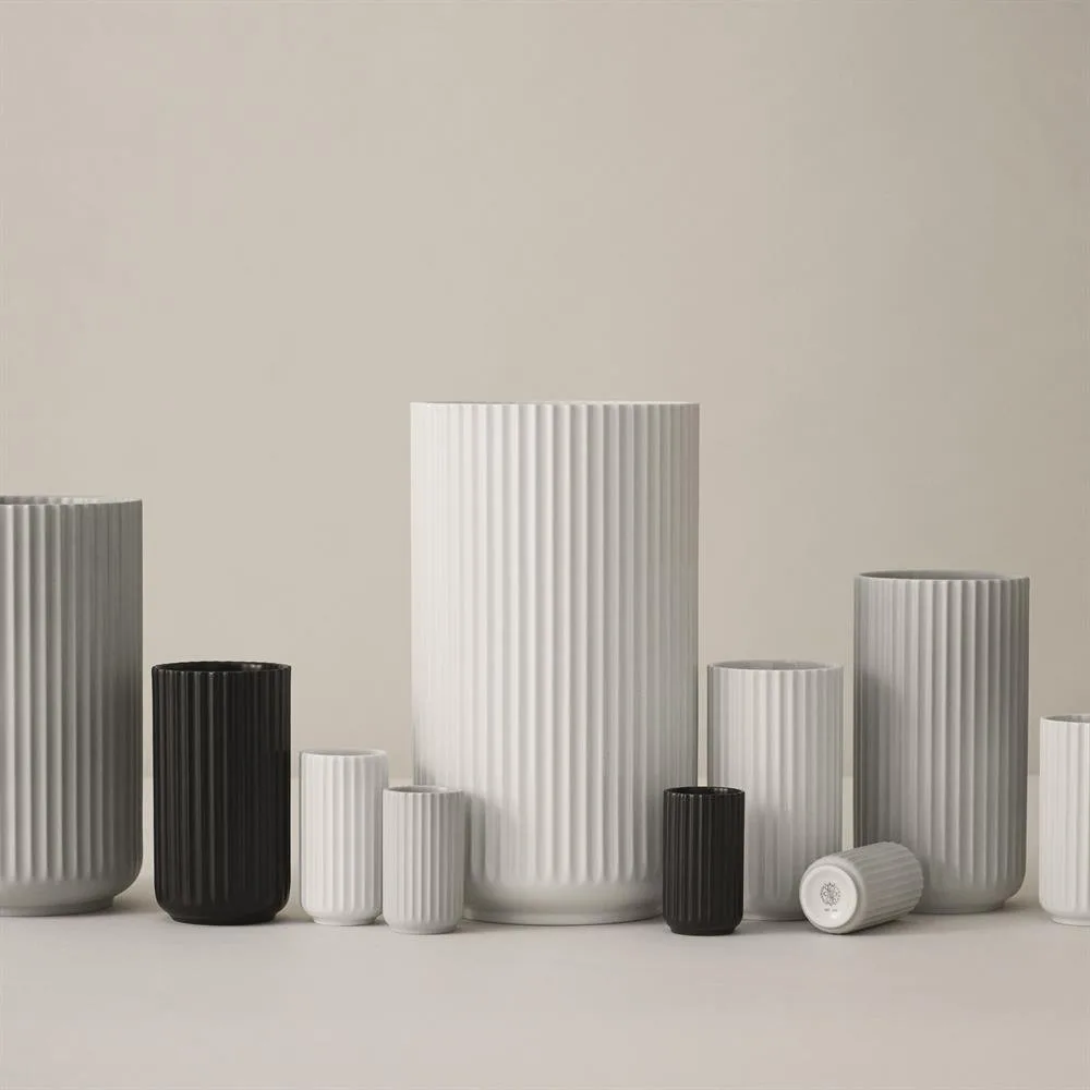 Lyngby vase sort matt, 12 cm Lyngby Porcelæn