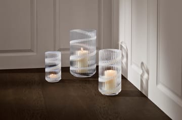Lyngby Vase - White swirl, 15,5 cm - Lyngby Porcelæn