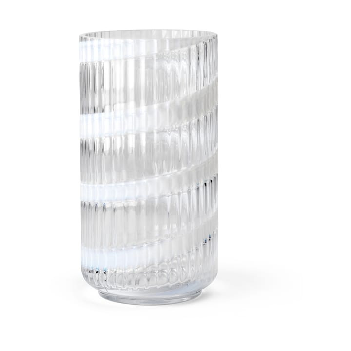 Lyngby Vase - White swirl, 20,5 cm - Lyngby Porcelæn