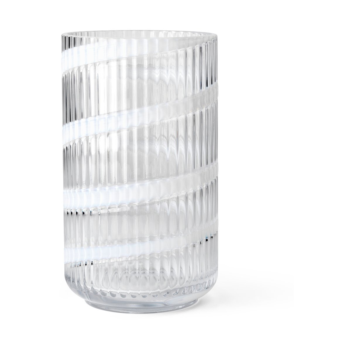 Bilde av Lyngby Porcelæn Lyngby Vase White swirl 25 cm