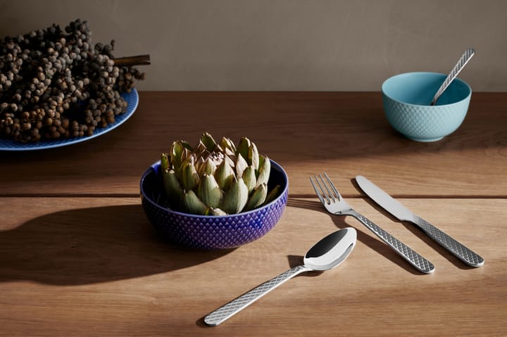 Rhombe bestikksett, 16 deler Lyngby Porcelæn