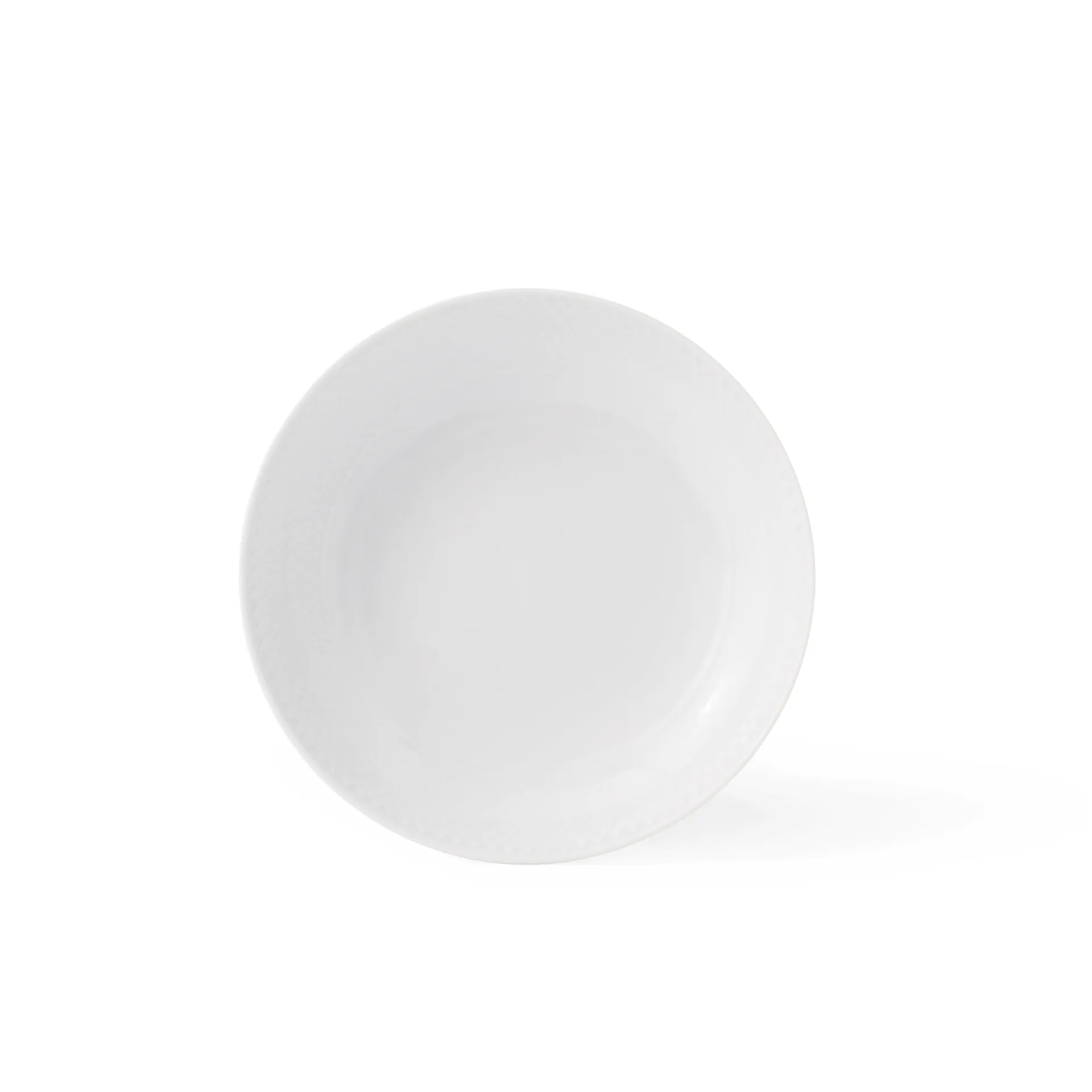 Rhombe dyp tallerken hvit, Ø 20 cm Lyngby Porcelæn