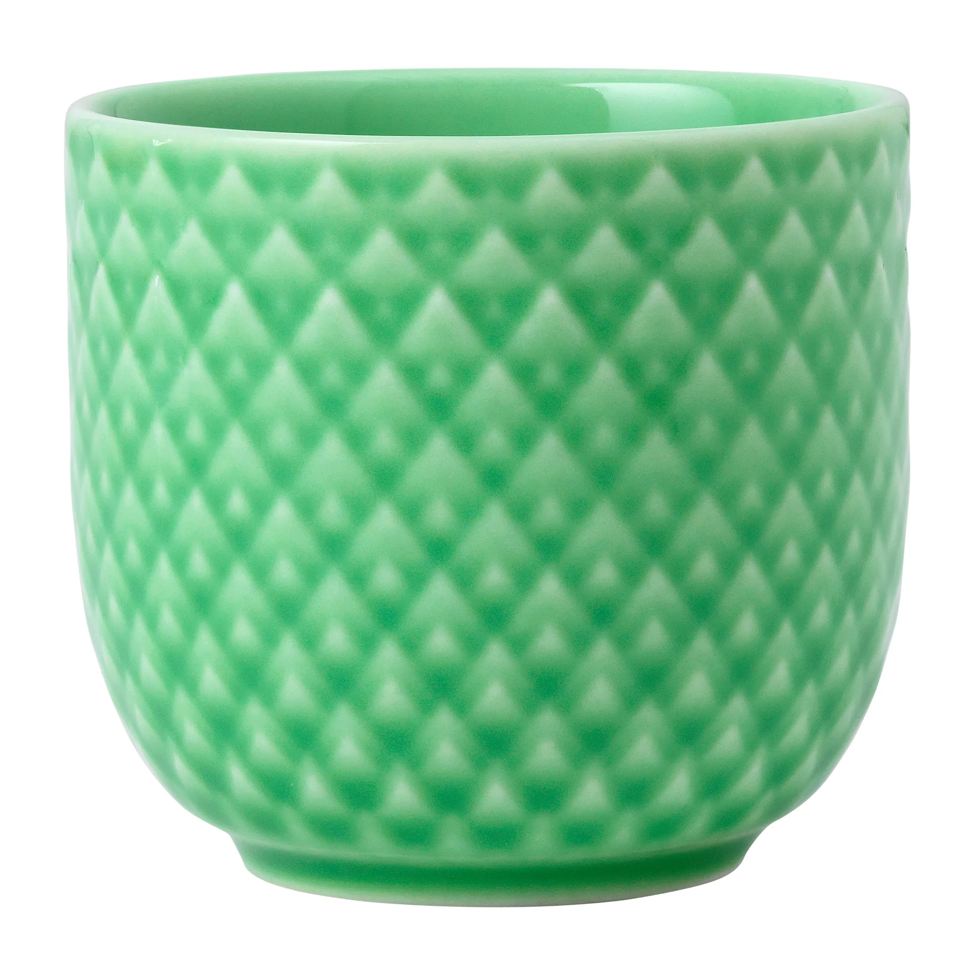 Rhombe eggeglass Ø 5 cm, Grønn Lyngby Porcelæn