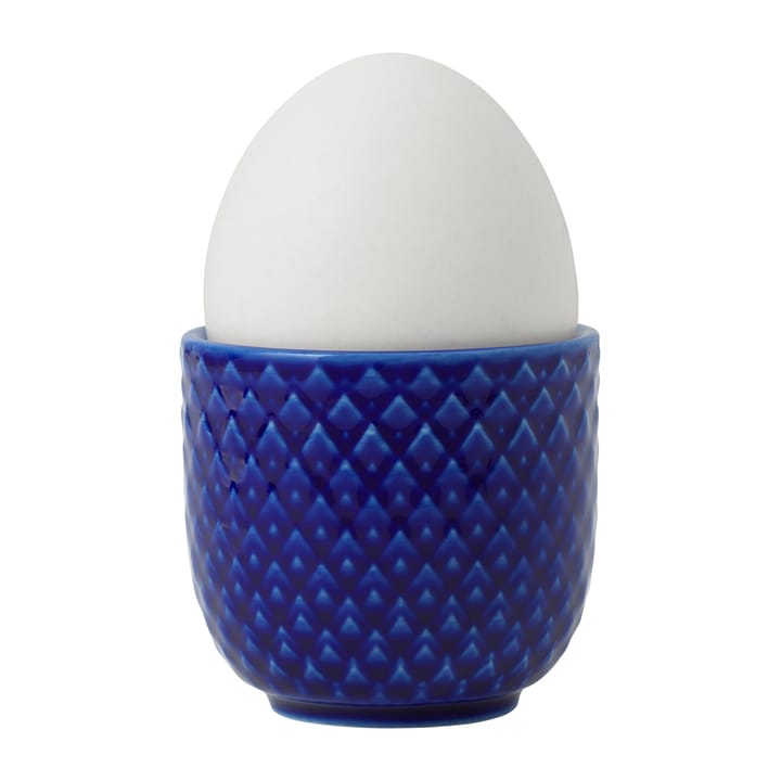 Rhombe eggeglass Ø 5 cm - Mørkeblå - Lyngby Porcelæn