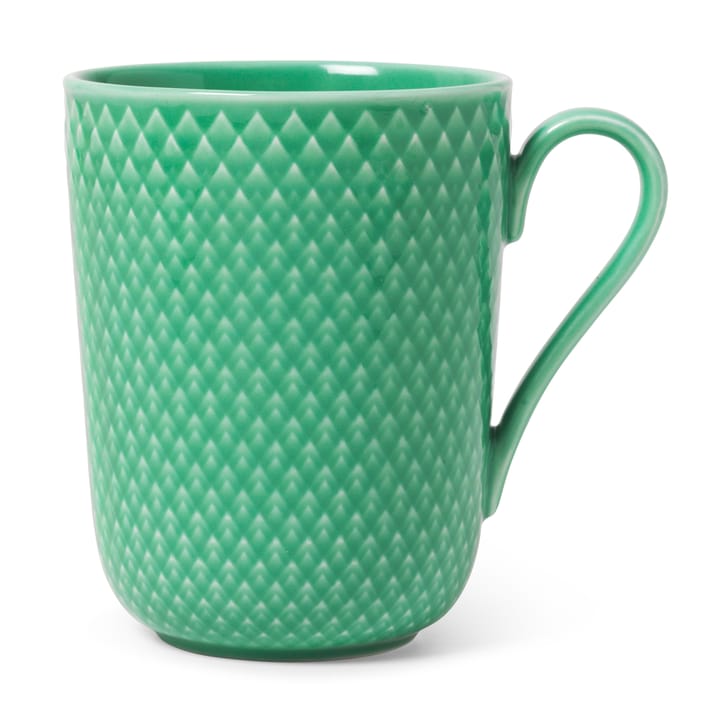 Rhombe kopp med hank 33 cl - Grønn - Lyngby Porcelæn