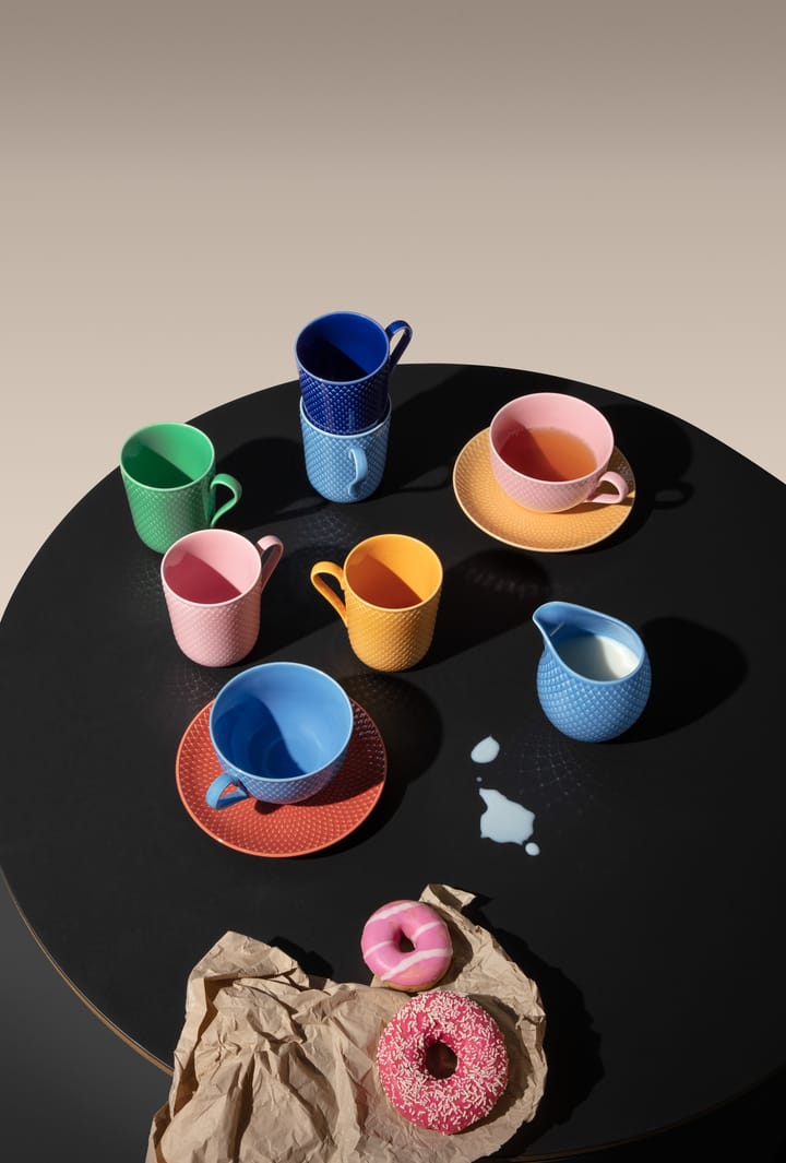 Rhombe kopp med hank 33 cl, Gul Lyngby Porcelæn