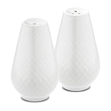 Rhombe salt & peppersett - Hvit - Lyngby Porcelæn