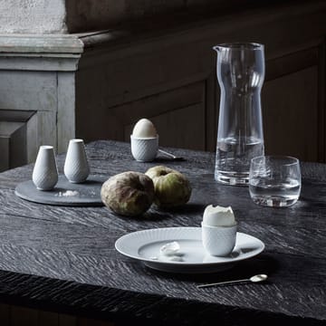 Rhombe salt & peppersett - Hvit - Lyngby Porcelæn