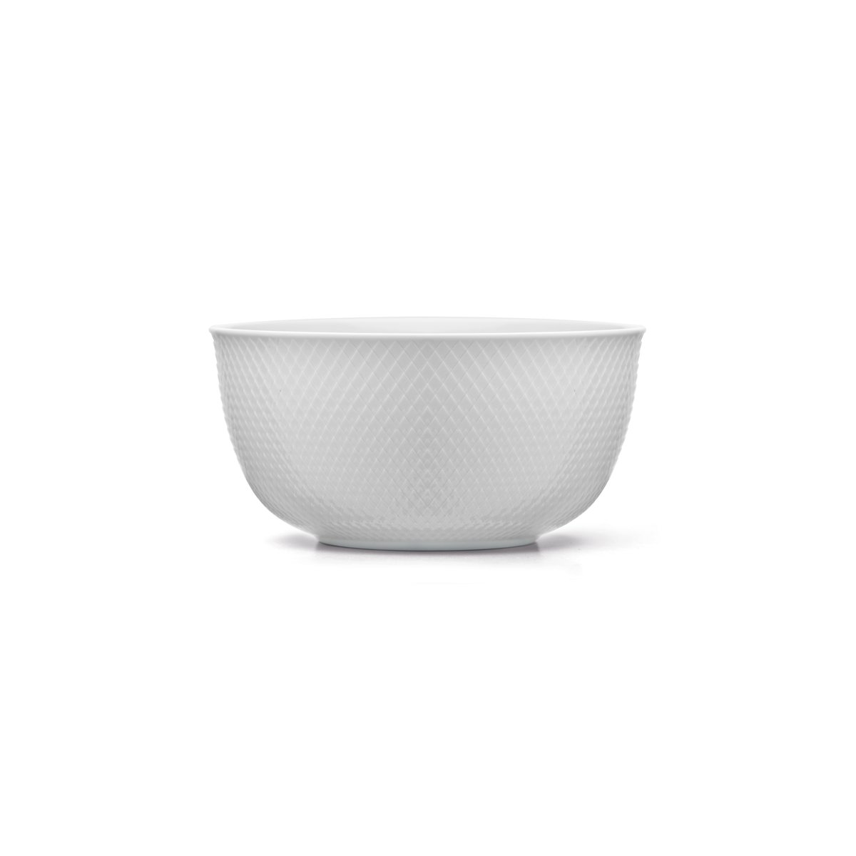 Lyngby Porcelæn Rhombe serveringskål 17,5 cm hvit | Skandinavisk Design | Serveringsskåler | Hvit