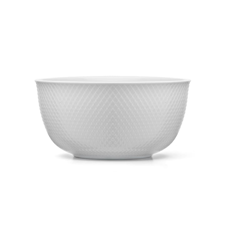 Rhombe serveringskål Ø 22 cm - hvit - Lyngby Porcelæn
