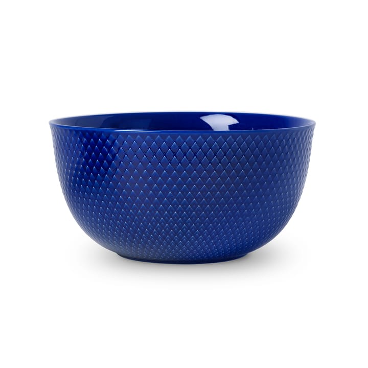 Rhombe serveringskål Ø22 cm - Mørkeblå - Lyngby Porcelæn
