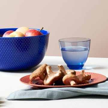Rhombe serveringskål Ø 22 cm - Mørkeblå - Lyngby Porcelæn