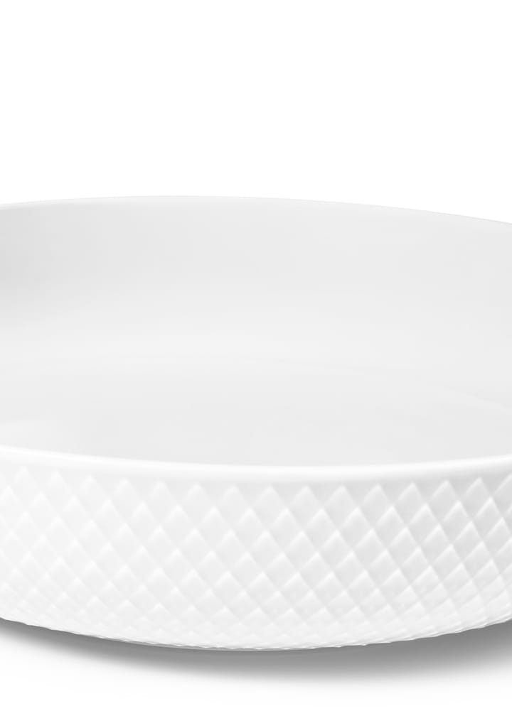 Rhombe Serveringsskål Ø28 cm - Hvit - Lyngby Porcelæn