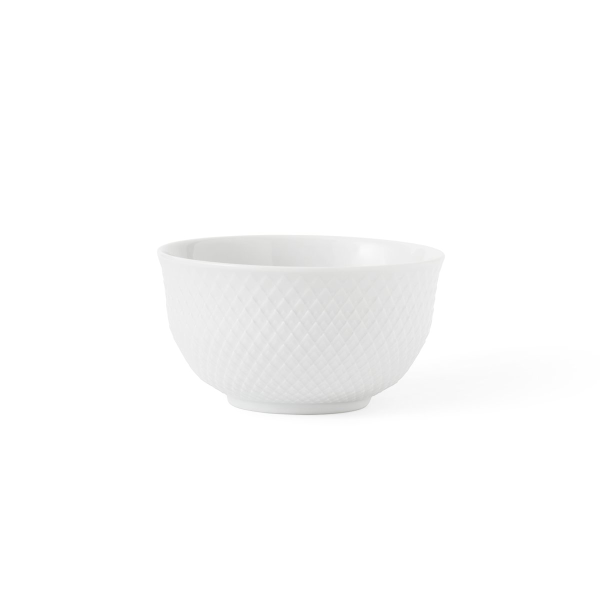 Lyngby Porcelæn - Rhombe skål 50 cl hvit