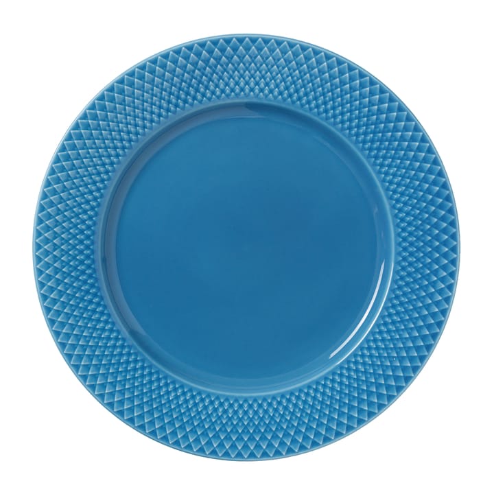 Rhombe tallerken Ø 27 cm - Blå - Lyngby Porcelæn