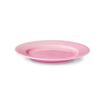 Rhombe tallerken rosa - 21 cm - Lyngby Porcelæn