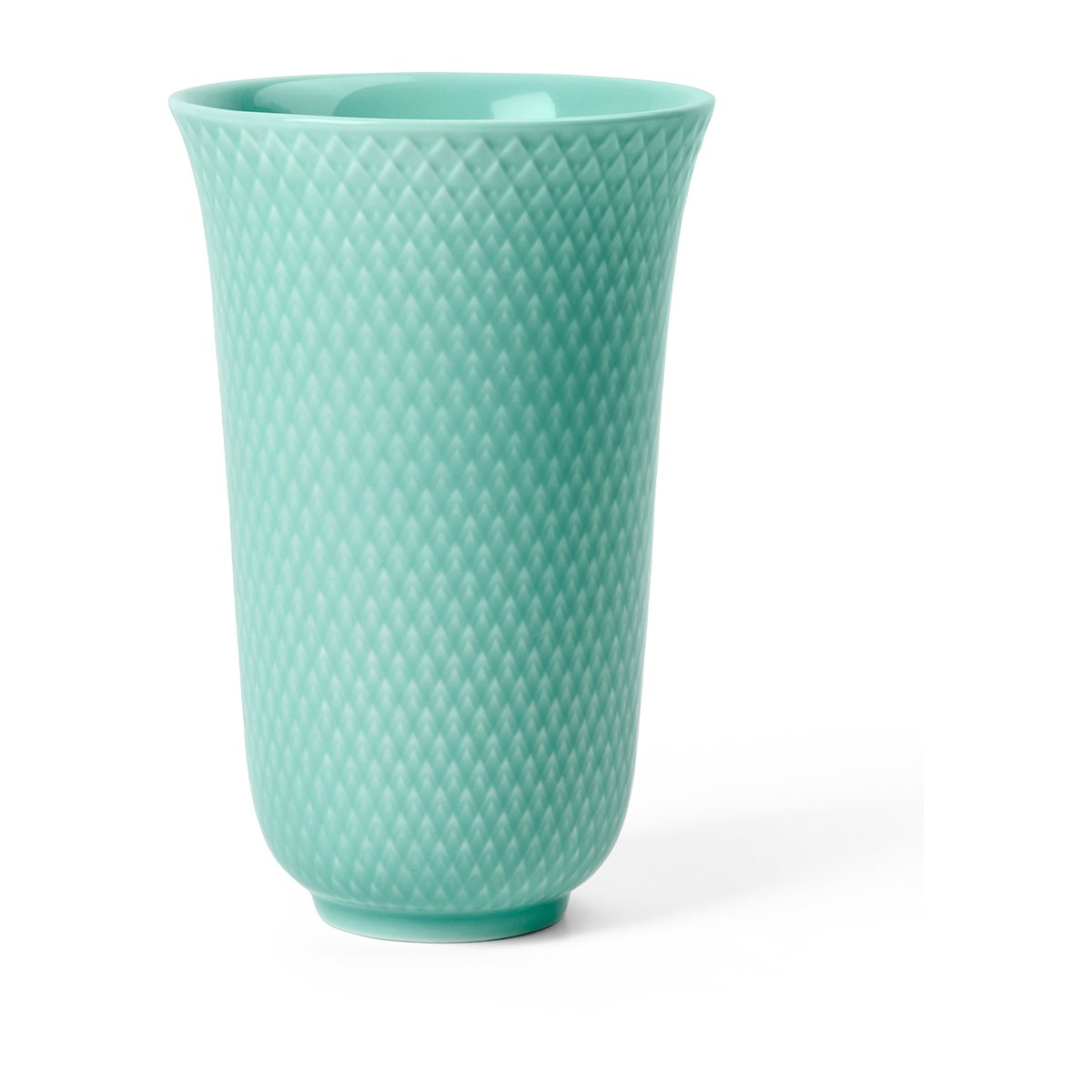Bilde av Lyngby Porcelæn Rhombe vase 15 cm Aqua