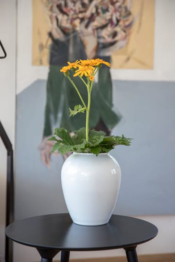 Rhombe vase Ø 21,5 cm - Hvit - Lyngby Porcelæn