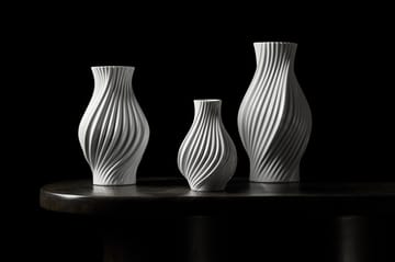 Twist vase 18 cm - Hvit - Lyngby Porcelæn