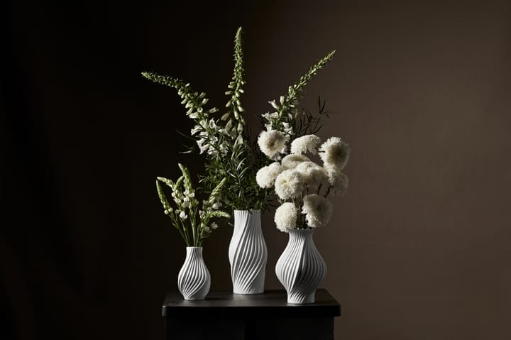 Twist vase 18 cm, Hvit Lyngby Porcelæn