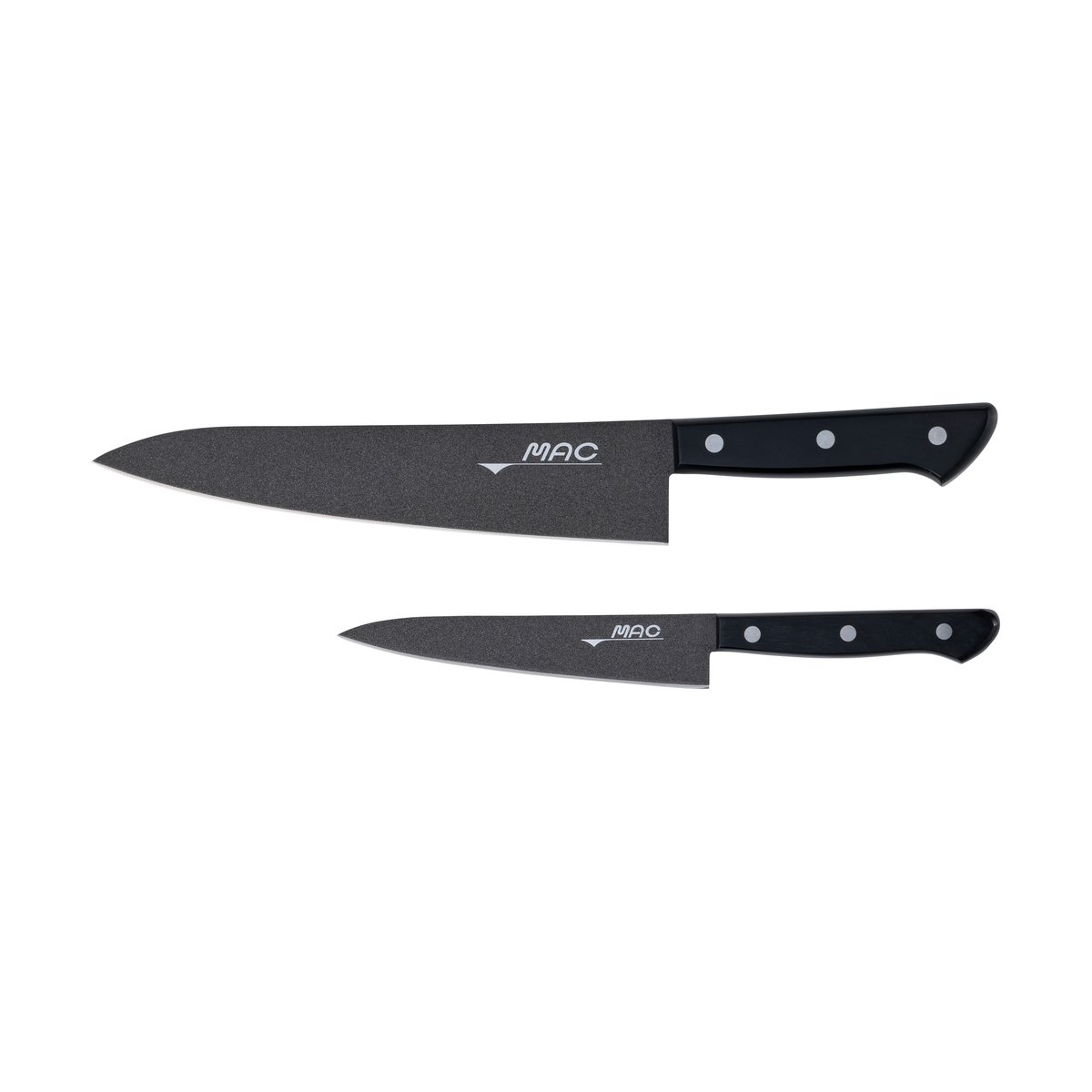 Mac Black Fluorine sett 2 deler | Skandinavisk Design | Knivsett | Svart
