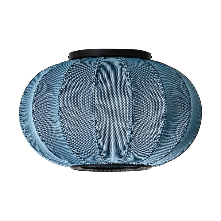 Knit-Wit 45 Oval vegg- og taklampe - Blue stone - Made By Hand