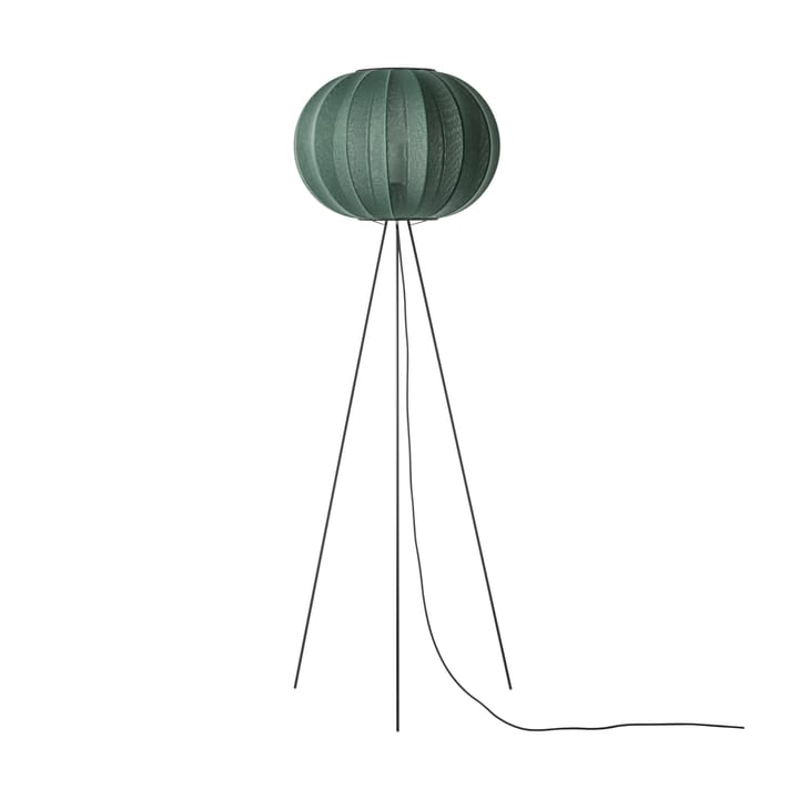 Knit-Wit 45 Round High gulvlampe - Tweed green - Made By Hand