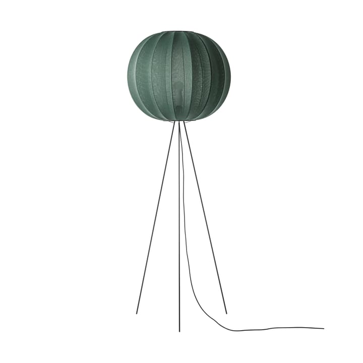 Knit-Wit 60 Round High gulvlampe - Tweed green - Made By Hand