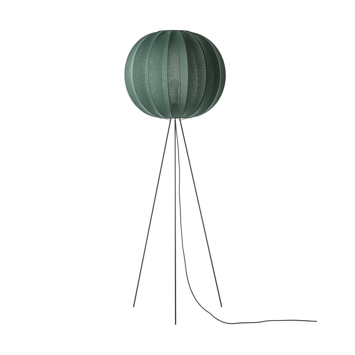Bilde av Made By Hand Knit-Wit 60 Round High gulvlampe Tweed green