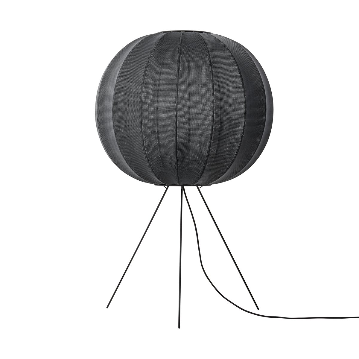 Bilde av Made By Hand Knit-Wit 60 Round Medium gulvlampe Black