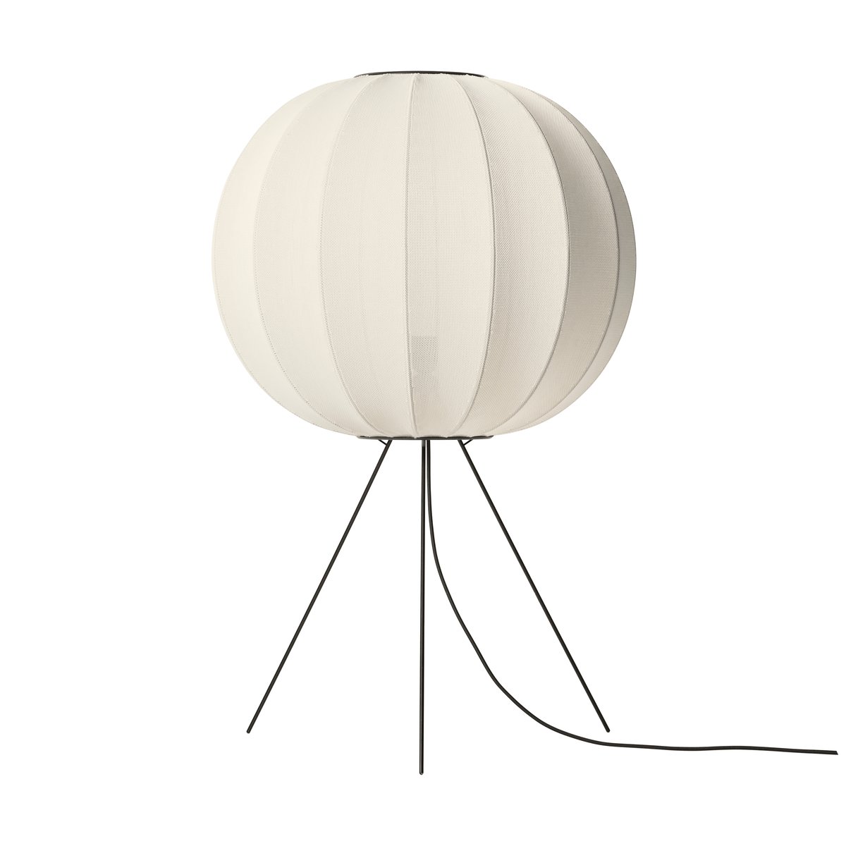 Bilde av Made By Hand Knit-Wit 60 Round Medium gulvlampe Pearl white