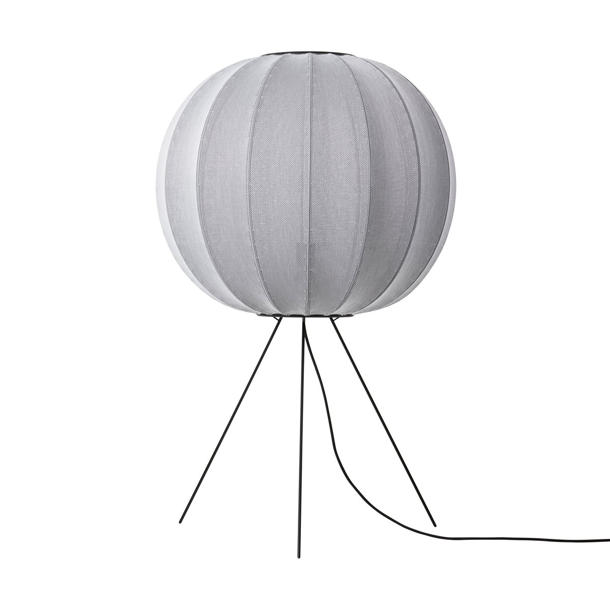 Bilde av Made By Hand Knit-Wit 60 Round Medium gulvlampe Silver