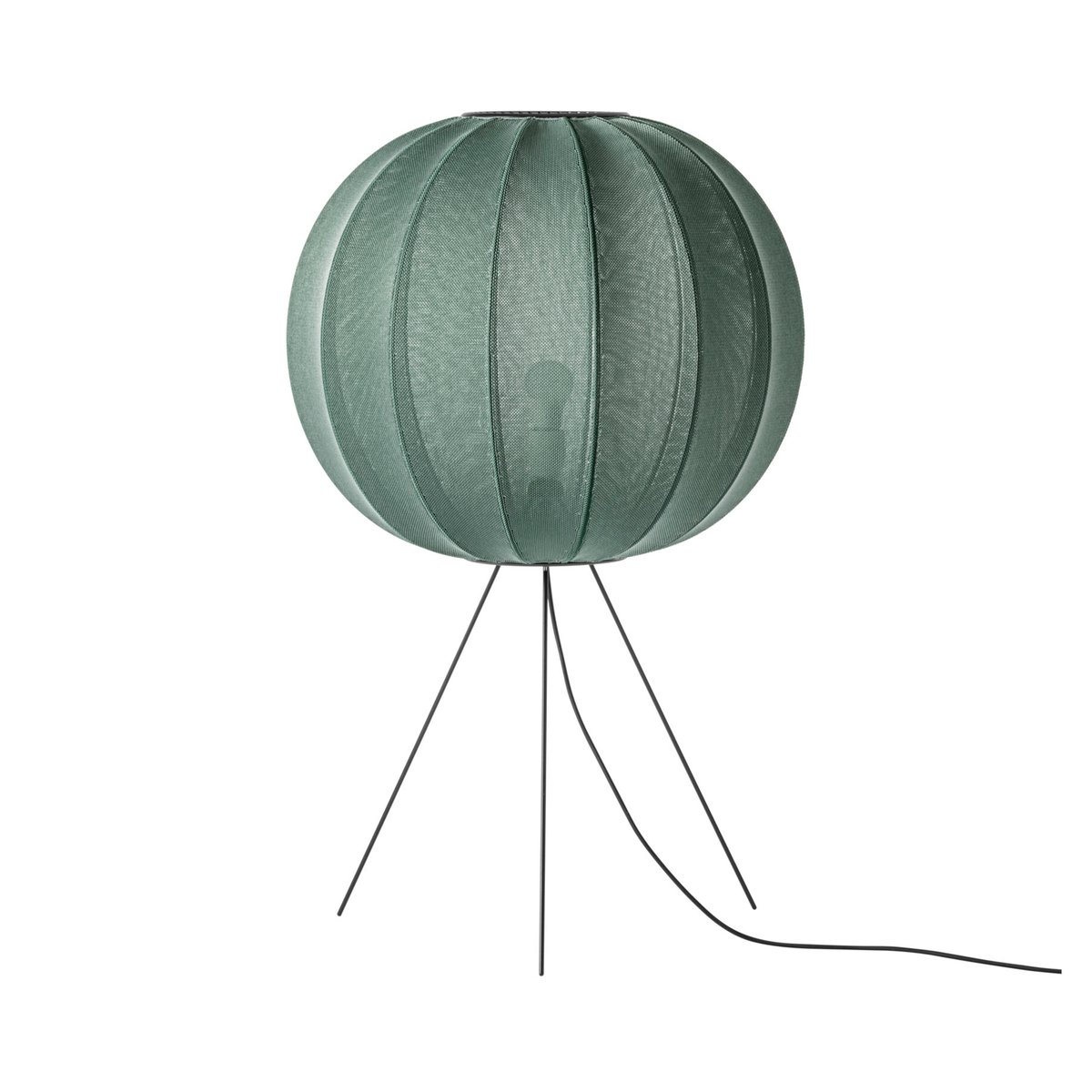 Bilde av Made By Hand Knit-Wit 60 Round Medium gulvlampe Tweed green
