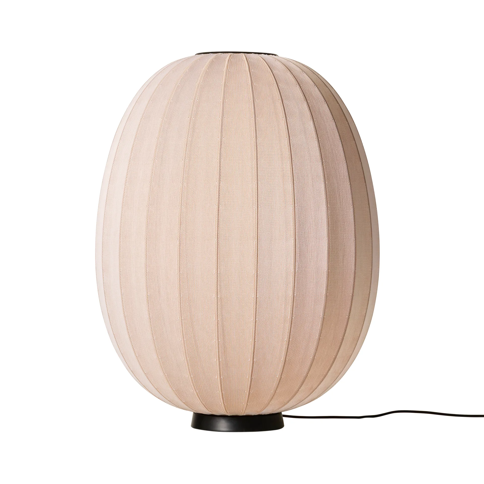 Knit-Wit 65 High Oval Level gulvlampe, Sand stone Made By Hand