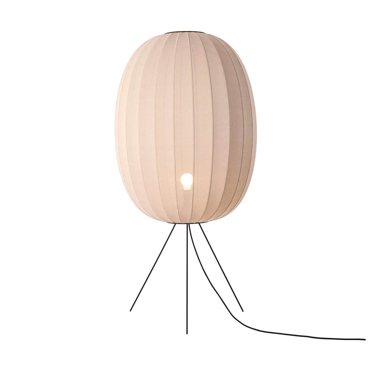Bilde av Made By Hand Knit-Wit 65 High Oval Medium gulvlampe Sand stone