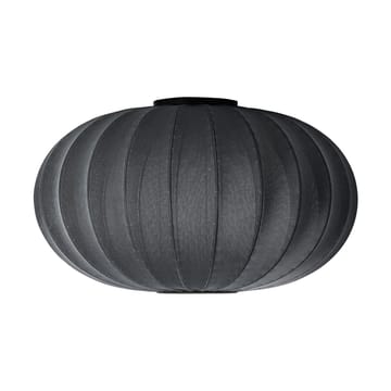 Knit-Wit 76 Oval vegg- og taklampe - Black - Made By Hand