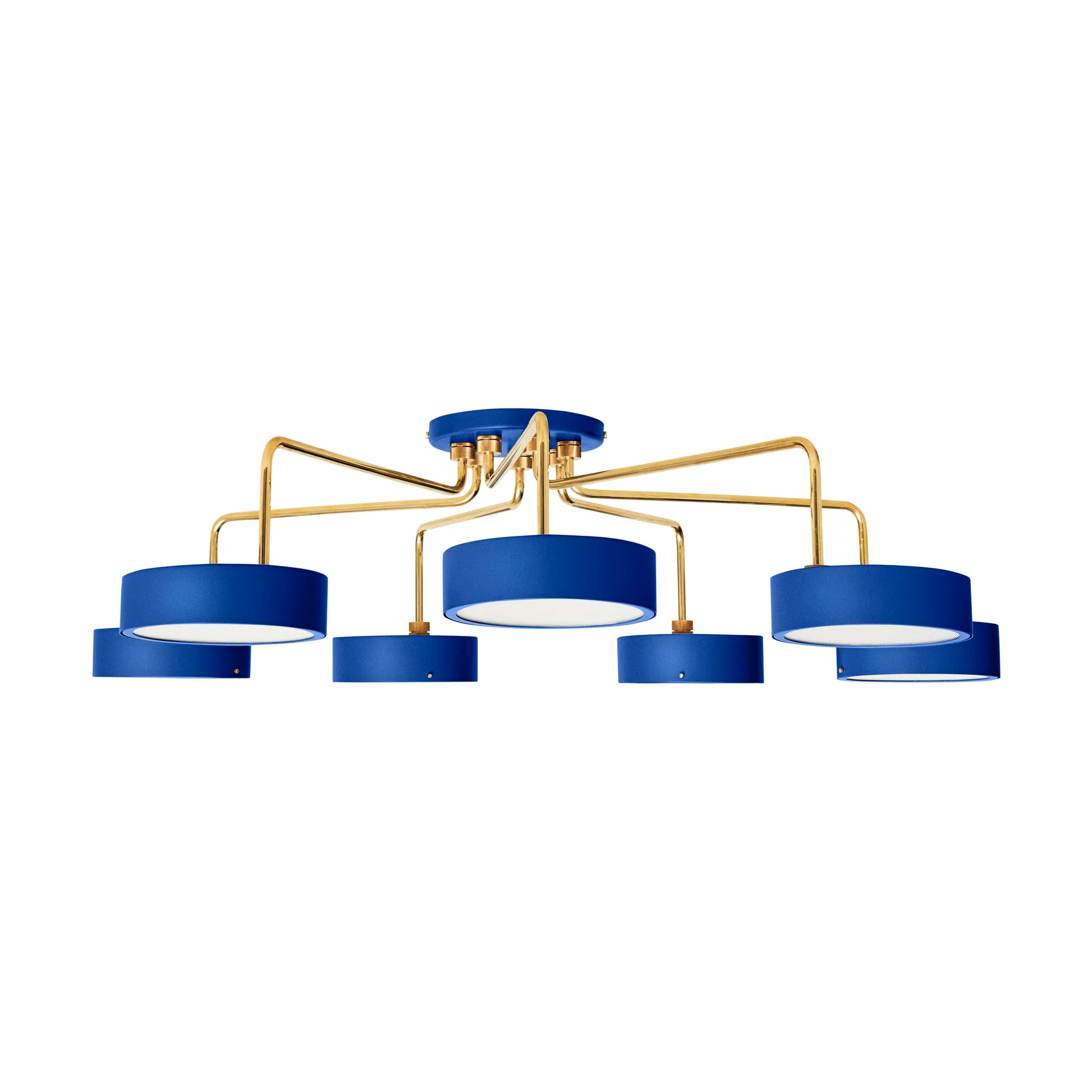 Petite Machine Lysekrone, Royal blue Made By Hand
