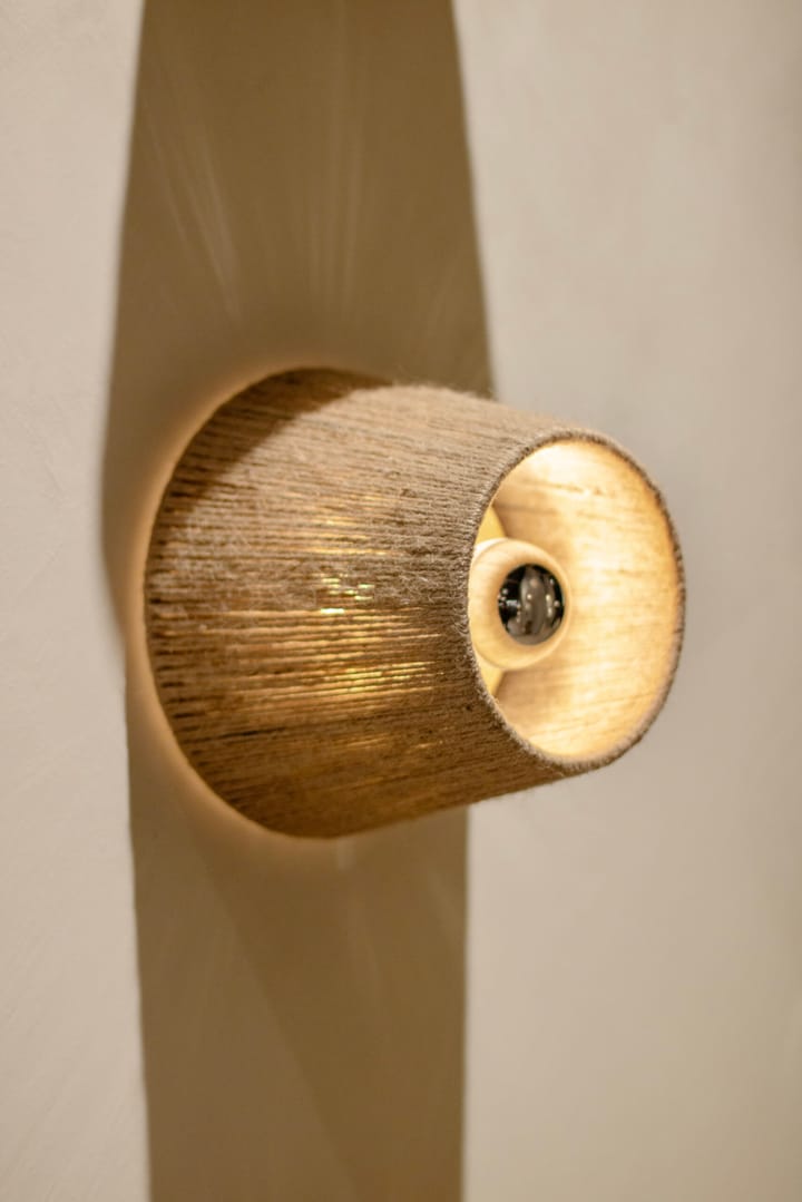 Ro Closed vegglampe, Jute Made By Hand